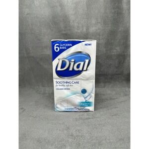 Dial Soothing Care Glycerin Bar Soap Collagen Infused 6 Bars